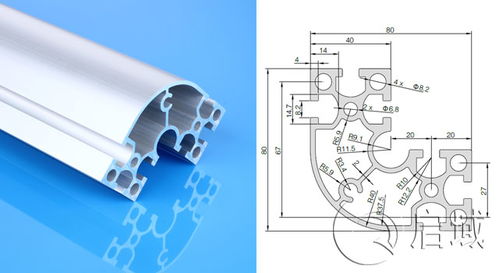 工業(yè)鋁型材qy 槽 8 8840g國標圓弧鋁型材鋁材產(chǎn)品簡介介紹